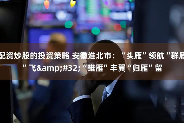 配资炒股的投资策略 安徽淮北市：“头雁”领航“群雁”飞 “雏雁”丰翼“归雁”留